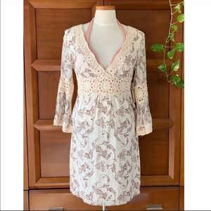 NWT Joie Borrowed Pinecone Paisley Crochet Dress